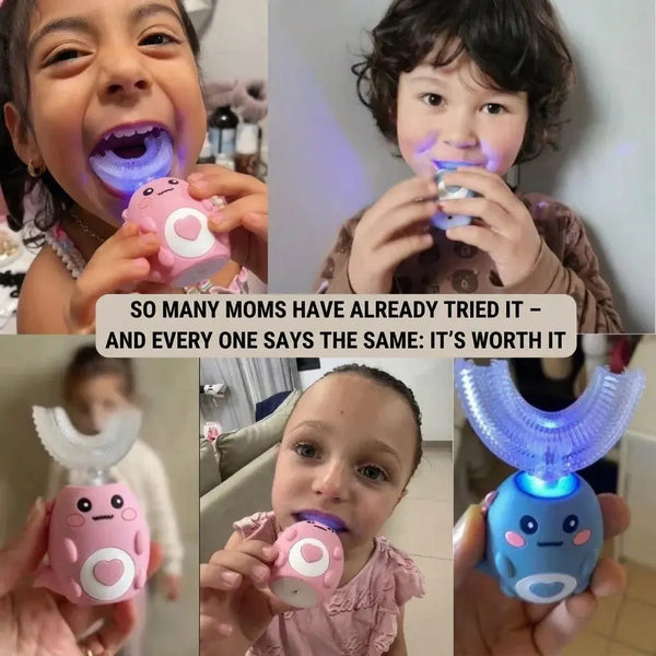Fun U-Shaped Toothbrush for Kids